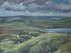 Llyn Egnant - acrylic - private collection